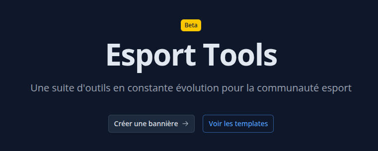 esport.nuxt.dev - Créateur de bannières esport